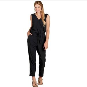 Toad&Co Black Crusher Jumpsuit size L